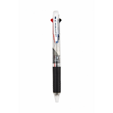 유니 제트스트림 3색볼펜 0.7mm, 투명, 1개
