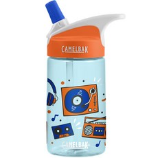 Camelbak 兒童水壺 eddy 400ml 音樂派對 咬嘴吸管水瓶 安全無毒材質 輕巧便攜 讓孩子隨時補充水分, 1個