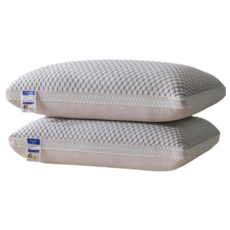 [1+1] 생활비책 3D 파이버 매쉬 냉감 베개, 1개, 그레이
