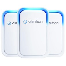 Clarifion - 가정용 공기 이온화 장치(3팩) 음이온 여과 시스템 침실 사무실 주방 휴대용 에어 필터 냄새 연기 먼지 애완 동물 제거기 미니 클리너140, Clarifion - 가정용 공기 이온화 장치(3팩),