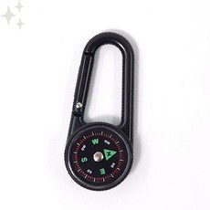 백패킹 온도계 나침반키링 카라비너 아웃도어 낚시 등산 캠핑, 1개, 상세페이지 참조