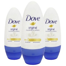 도브 오리지날 롤 온 데오드란트, 40ml, 3개