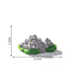 微景小舖 仿真假山石 微縮園藝造景, 1個, 3號假山