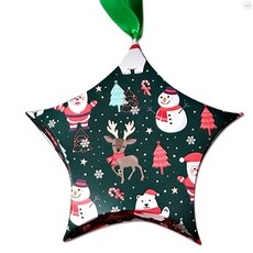 크리스마스 별 포장상자 종이 장식용 선물박스 파티 용품