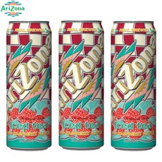 아리조나 아이스드 티 위드 라즈베리향, 3개, 650ml