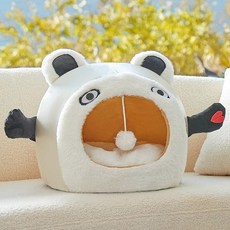 강아지쇼파 반려동물 강아지 쇼파 침대 동물 강아지침대 대형견침대 라탄 매트리스, 화이트 업그레이드된 방풍보온, S 스몰사이즈 33 33cm 고양이 권장