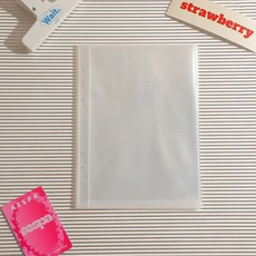A5滿天星活頁相冊替芯 三寸拍立得照片收納頁, 普通透明-A5一格內頁10張