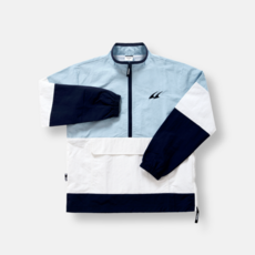 스트로커스 아울렛 STRWB-2502 BL 바람막이 하프 반집업 배드민턴 피클볼 스포츠웨어