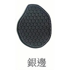 (T.C車用品) 適用 LEXUS 2015-2022年 RC系列 六角型橡膠踏墊, 銀邊,副駕駛座/ 一片