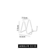 다리미 아트 디스플레이 스탠드 보관 랙 사진 액자 유화 책 정리함 선반 거치대 금속 이젤, 13 White-3 inches