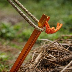 온나무 메탈 텐트핀 1P 캠핑용품, 레드