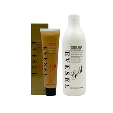 이브셀 골드 헤어 컬러 120g 6개당 산화제 1000ml, 1개, 8R