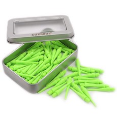 CUESOUL 2BA 소프트 칩 다트 포인트 100개들이 (CSSTP012-Light green)