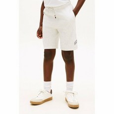 타미힐피거 TOMMY HILFIGER 와이드 핏 바시티 스웻쇼츠 그레이 T42G1PPQ140BT1P09 725478