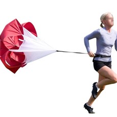 런닝 낙하산 러닝 공기저항 훈련 달리기 보조 블루, 단품