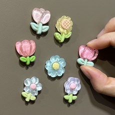 아윤 냉장고 자석 현관문 인테리어 귀여운 튤립 해바라기 7종 세트