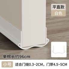 房門靜音隔音條 門底密封條 防塵條 擋風條, 1個, 平直款-白色,1个装