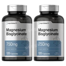 호바흐 마그네슘 Magnesium 비스글리시네이트 750mg 120캡슐 2개