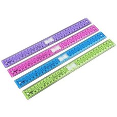 헬릭스 옥스포드 접이식 자 색상랜발송 30cm X ( 4매입 ), 4개, 랜발송