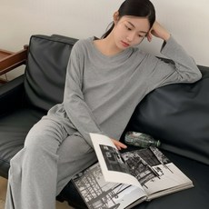 보통의날들 여성용 촉감좋은 무지 모달 잠옷 세트