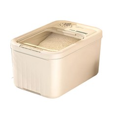 STYLE格調 磁吸式密封儲物桶(附輪 贈量杯)【ME-P004】米桶 飼料桶 收納桶 儲物桶 防潮桶 【台灣現貨】, 1個, 20L