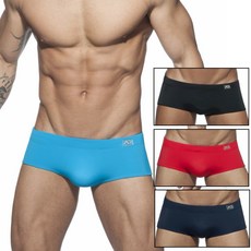 ADDICTED 經典款純色四角泳褲 AD 基本款素色運動泳褲 附可拆式護墊 ADS165
