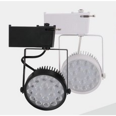 LED軌道燈 18W LED投射燈, 1個, 白殼自然光
