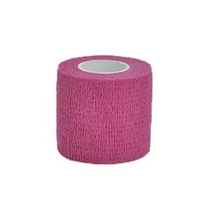 다채로운 운동 랩 테이프 자기 접착 성 탄력 붕대 Elastoplast 스포츠 보호대 무릎 손가락 발목 손바닥 어, 04 5cmX4.8m, 18 Pink-1pc
