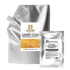 크림 모델링팩 럭셔리골드 시크릿덤 1000g 병풀 아미노산 각질케어 마스크팩, 1개, 1개입