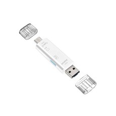 그니스토어 멀티 카드리더기 5핀 C타입USB 화이트 유에스비 SD카드
