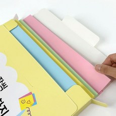 깔끔보관 A4 사이즈 4색 대용량 컬러 색도화지 260장 칼라 도화지 색지 색상지 만들기 미술 종이 미술용 90g A4지 A4색상지 에이포