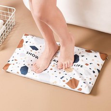 엠다인Z 규조토발매트 파우더형 욕실발매트, 레터링