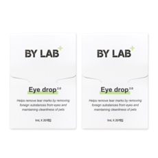 바이랩 아이드롭 강아지 인공눈물 눈물자국 눈꼽 안약 눈세정제, 20ml, 2개