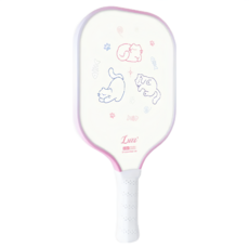 【力揚體育 匹克球】 美國 Luzz Purr Original Paddle 匹克球拍 慵懶小貓, 粉色邊緣, 1個