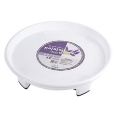 물 식화분 거치대 6호 받침 랜트 원형 흰색