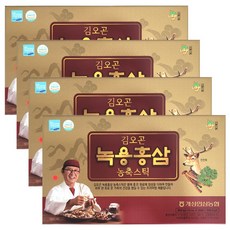 김오곤 녹용홍삼 농축스틱 선물세트, 300ml, 4개