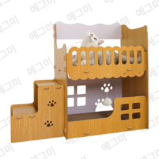 펫보너스 다묘가정용 2층 침대형 MDF 프레임 스크래쳐, 본품, 본품, 1개