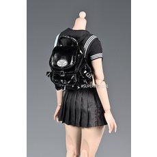 1:6 인형 배낭 학교 가방 백팩 소품 30cm bjd OB, 유광블랙