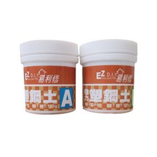 愛家捷DIY 伯馬樂固 強力接著防漏塑鋼土250g 標準型 (1入) - AB膠/修補/填縫/固定, 1個