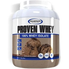 Gaspari Nutrition Proven分離乳清蛋白 巧克力冰淇淋口味, 1個, 1.836kg