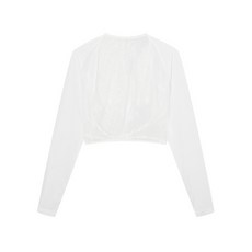 닥스 골프 여성 [25SS] DNMU5E304WT PREMIUM 화이트 냉감 메쉬 후크 볼레로 베이스레이어 2464855