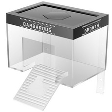 반려 거북이 일광욕 뚜껑이 수족관 파충류 플랫폼 액세서리 있는 휴식대 투명 수조 테라리움