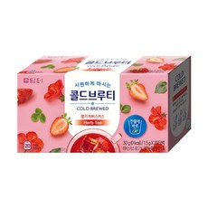 담터 콜드브루티 딸기히비스커스, 1.5g, 20개입, 6개