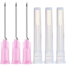 100팩 18 게이지 15인치 멸균 일회용 실험실 용품 과학 및 산업용 디스펜싱 바늘 액세서리, 18Ga