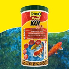 [수족관몰] 테트라 폰드 코이스틱 1L 1000ml 1리터 140g 잉어 금붕어 사료 밥 먹이 부상성 수족관용품, 1개, 1000ml 140g