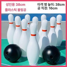실내외 보울링 대형 플라스틱 운동회 단체 게임, 1개, 18. 38cm 화이트 병 10개 공 2개