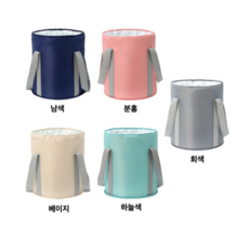위드모두 접이식 족욕바구니 족욕탕, 중형-회색, 1개
