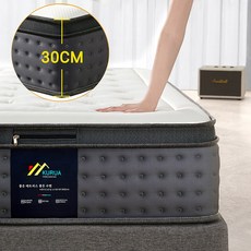 KURUA 침대 매트리스 독립스프링 매트리스, 30cm, 중간