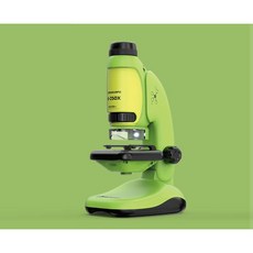 2合1手持顯微鏡50-250倍 攜帶式顯微鏡 便攜帶顯微鏡 益智科學玩具 STEAM, 1個, 森林綠, 250