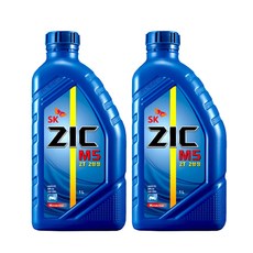 지크 무연 2사이클 2행정 스쿠터 예초기 기계톱 엔진오일, 2개